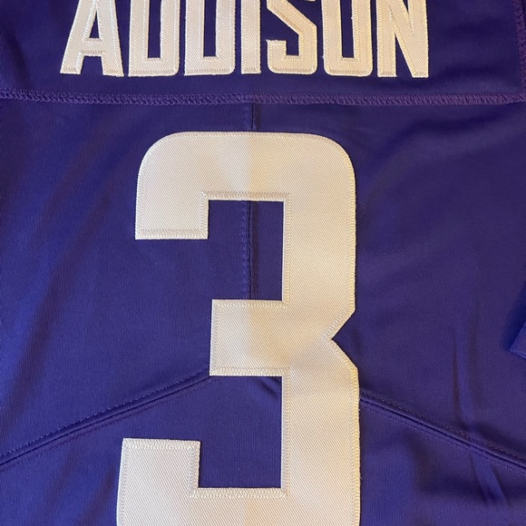 ONLY XL LEFT🏈 ADDISON🏈 MINNESOTA VIKINGS (NFL) ON FIELD NIKE JERSEY - Picture 8 of 14
